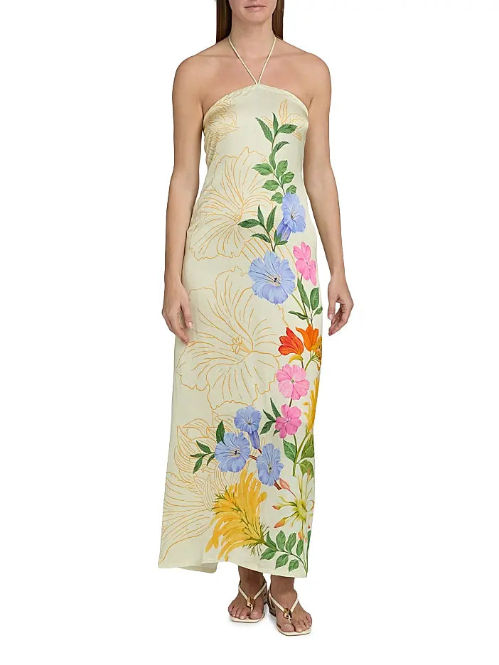 Garden Floral Dress - Ivory Multi Floral by Verandah — view 4