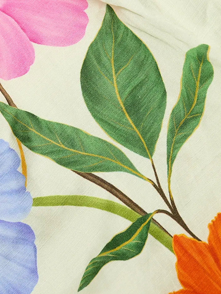 Garden Floral Dress - Ivory Multi Floral by Verandah — view 6