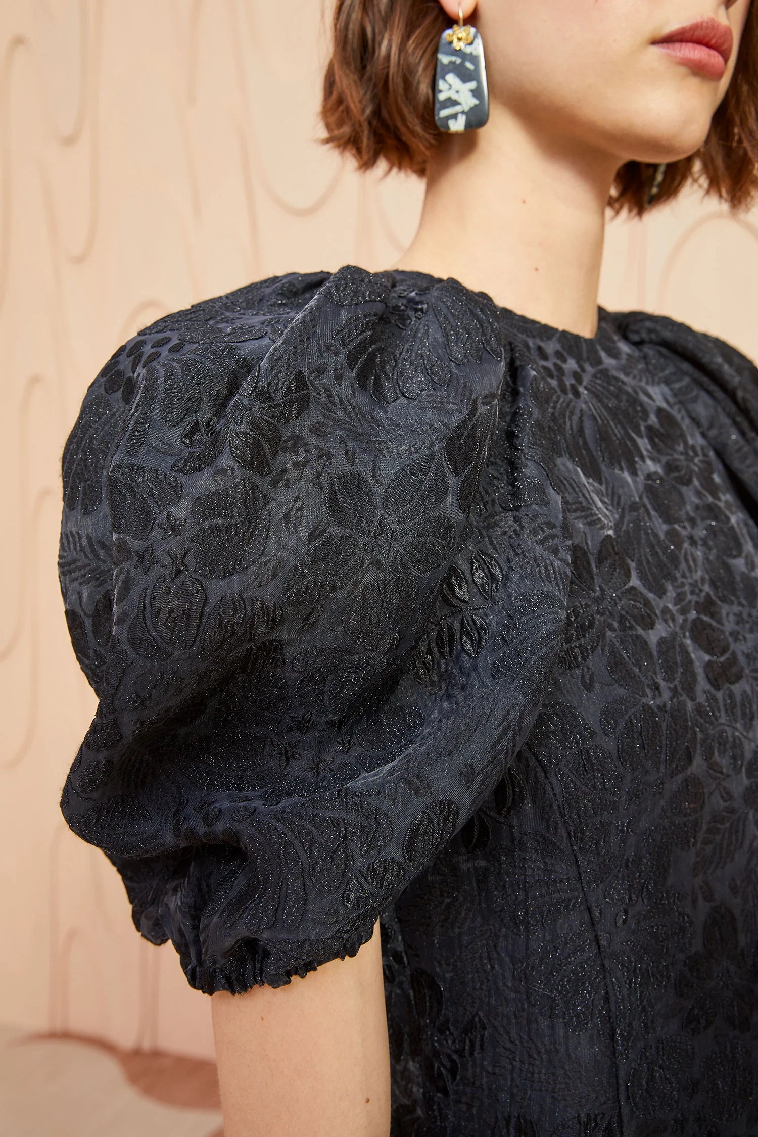 Amandine Dress - Noir by Ulla Johnson — view 3