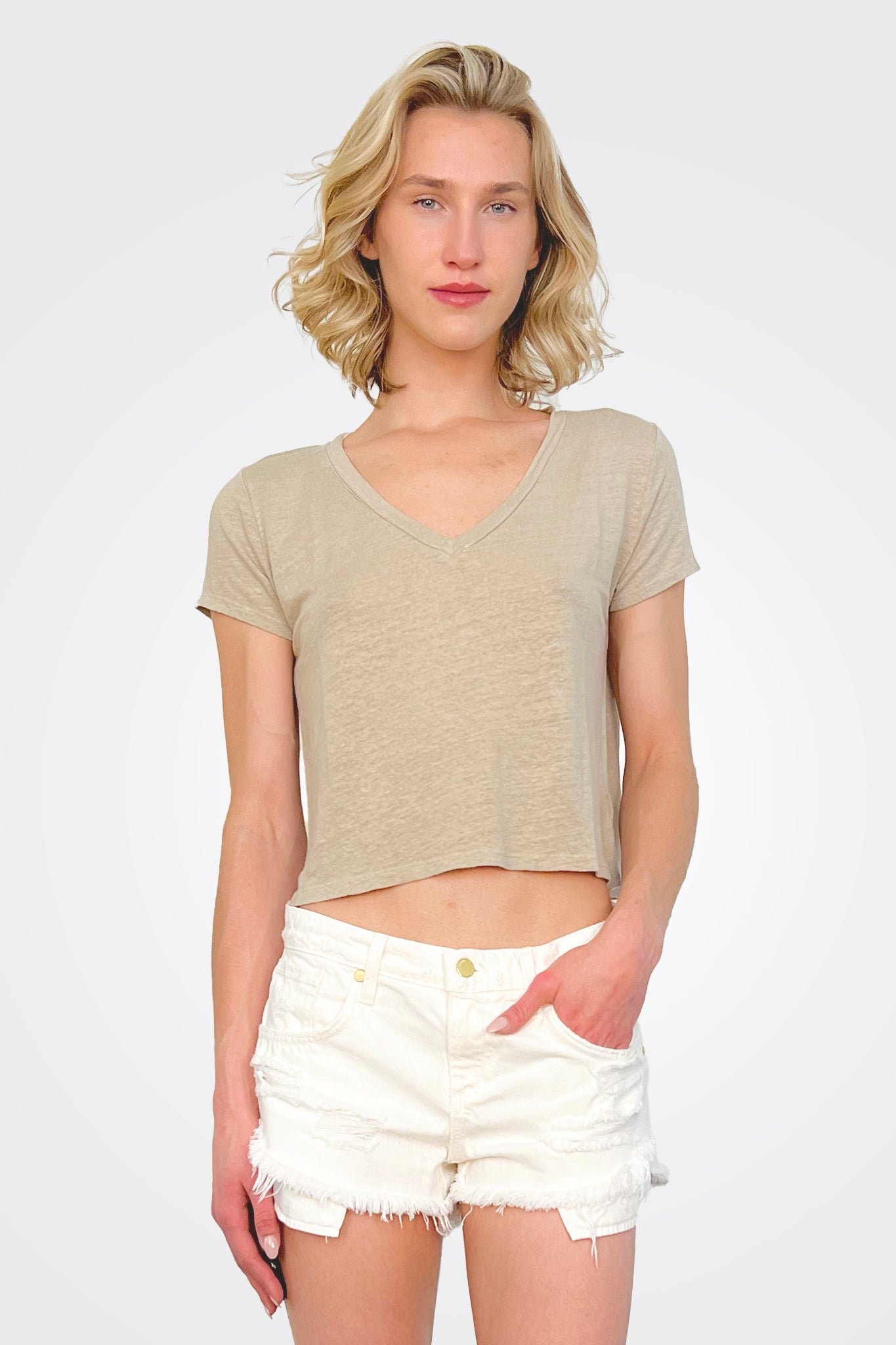 Amber Crop Tee - Ancient by Velvet | 25 South Boutiques