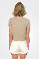 Amber Crop Tee - Ancient by Velvet — alternate view