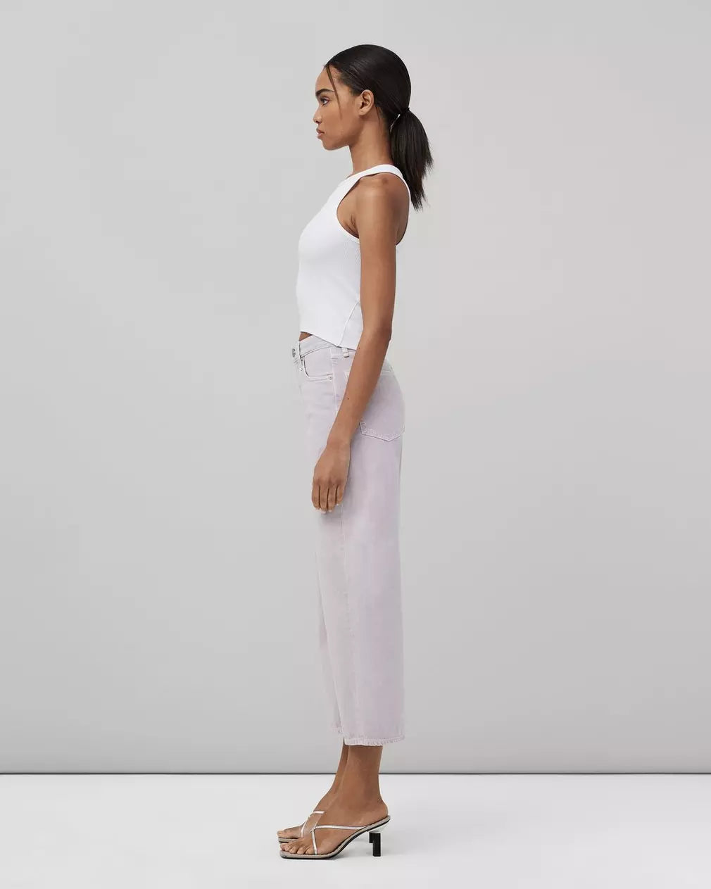 Andi High-Rise Wide Leg - Lavender by Rag & Bone — view 3