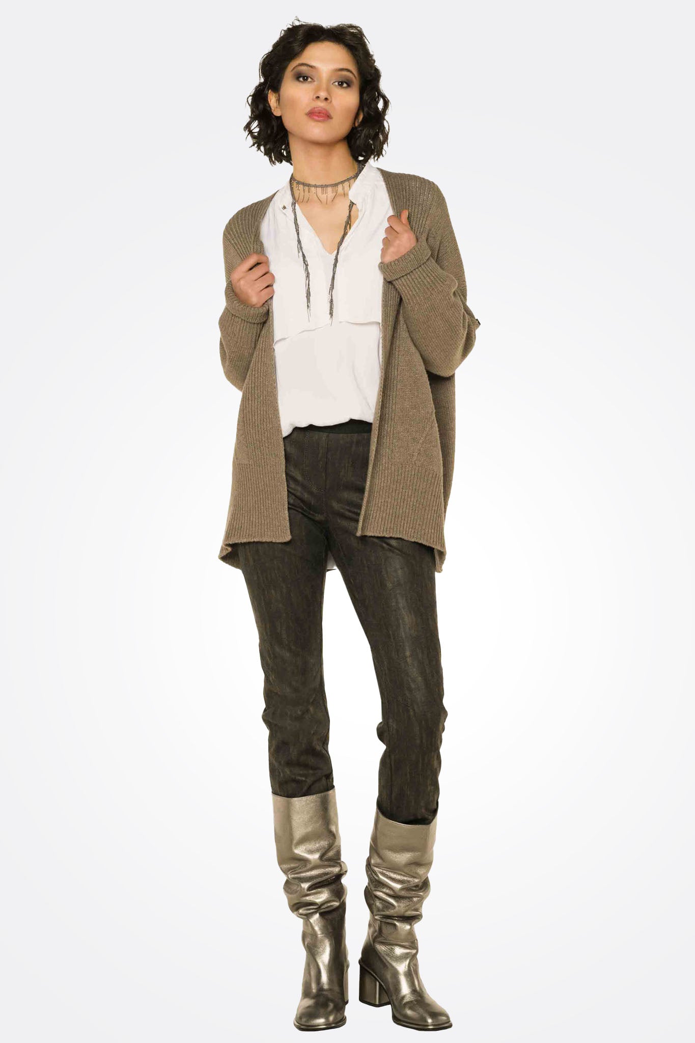 Texture Pattern Pants - Anthracite by Beate Heymann | 25 South Boutiques