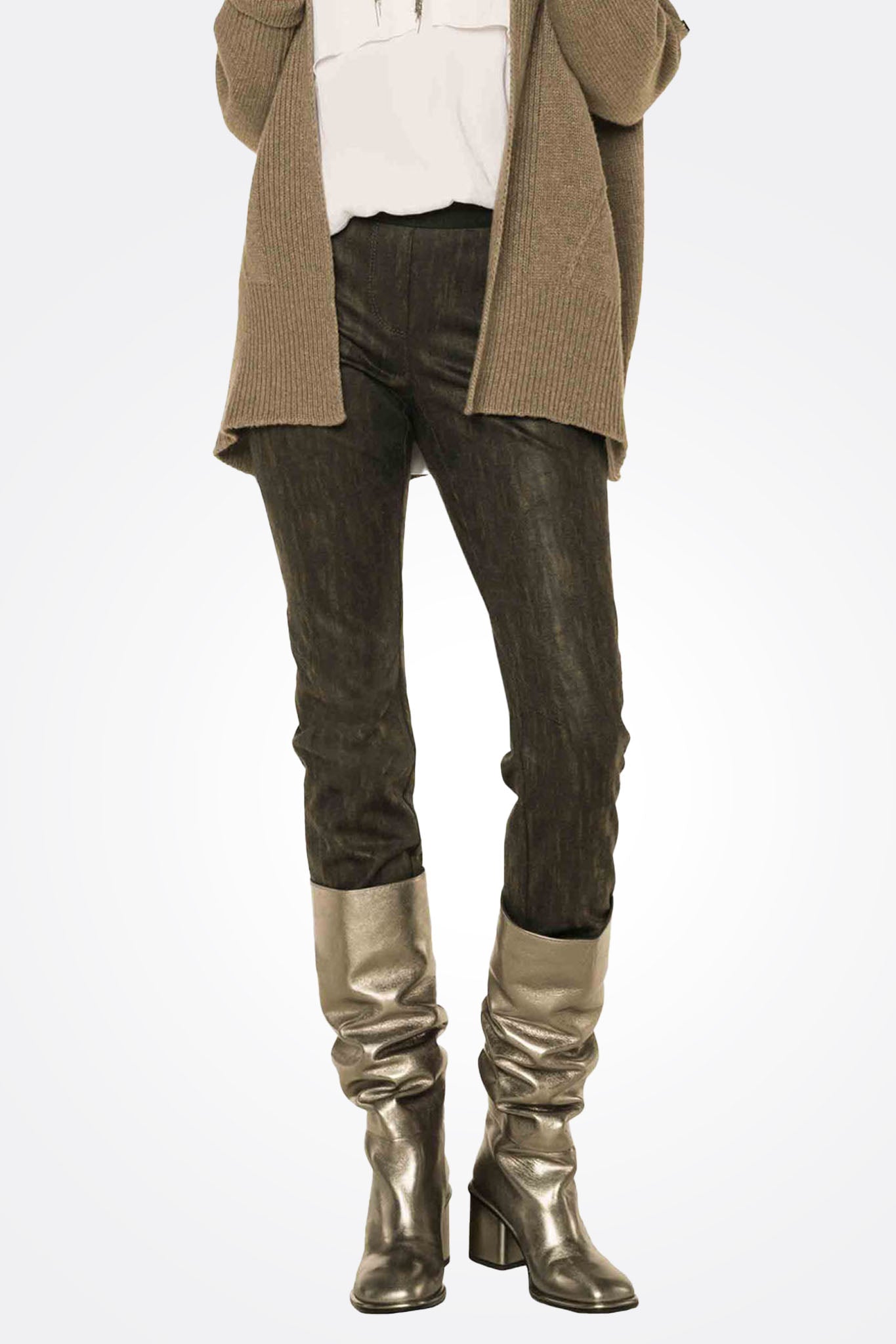Texture Pattern Pants - Anthracite by Beate Heymann — alternate view