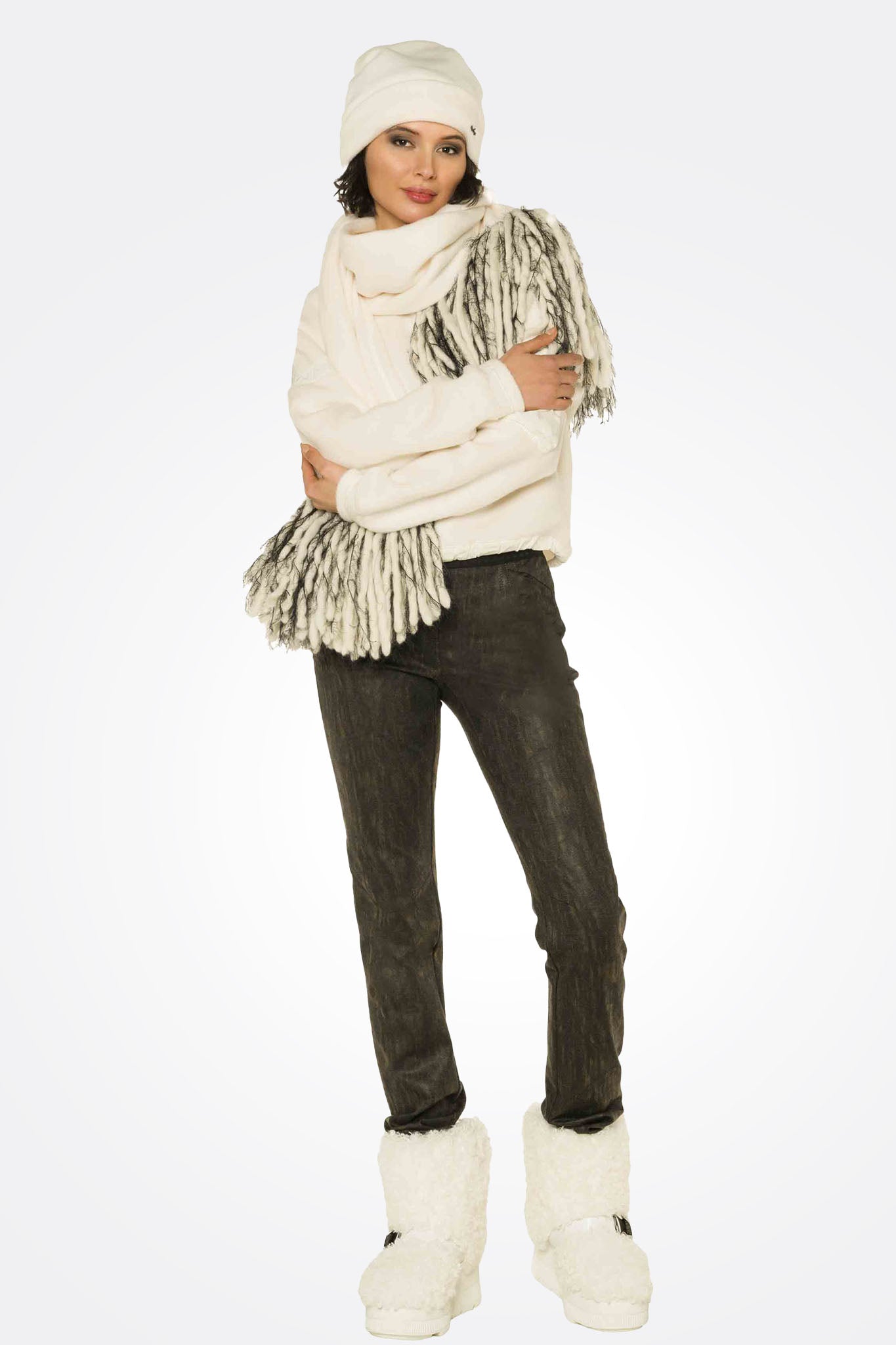 Texture Pattern Pants - Anthracite by Beate Heymann — view 3