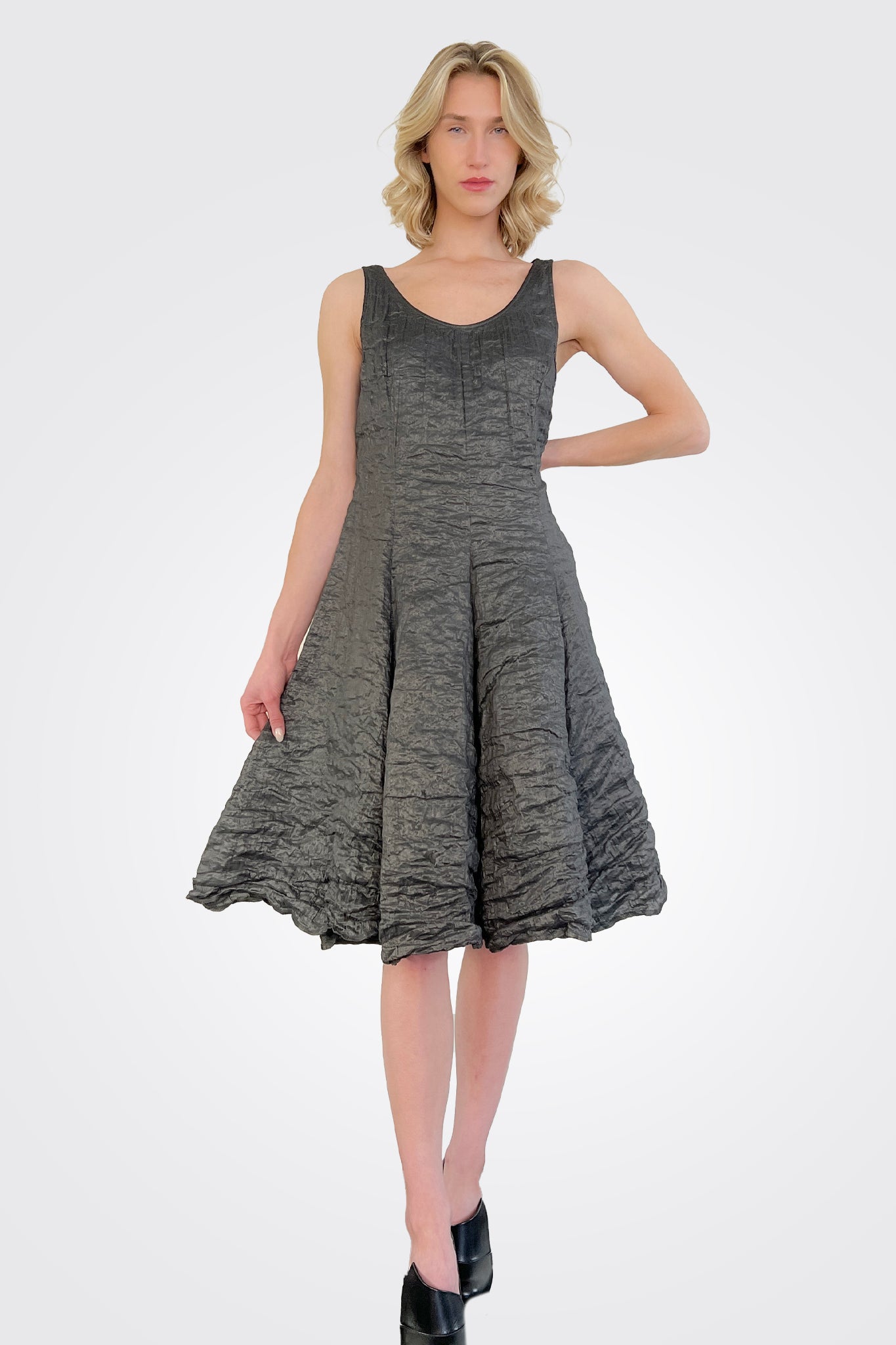 A-Line Dress - Grey by Anett Rostel | 25 South Boutiques