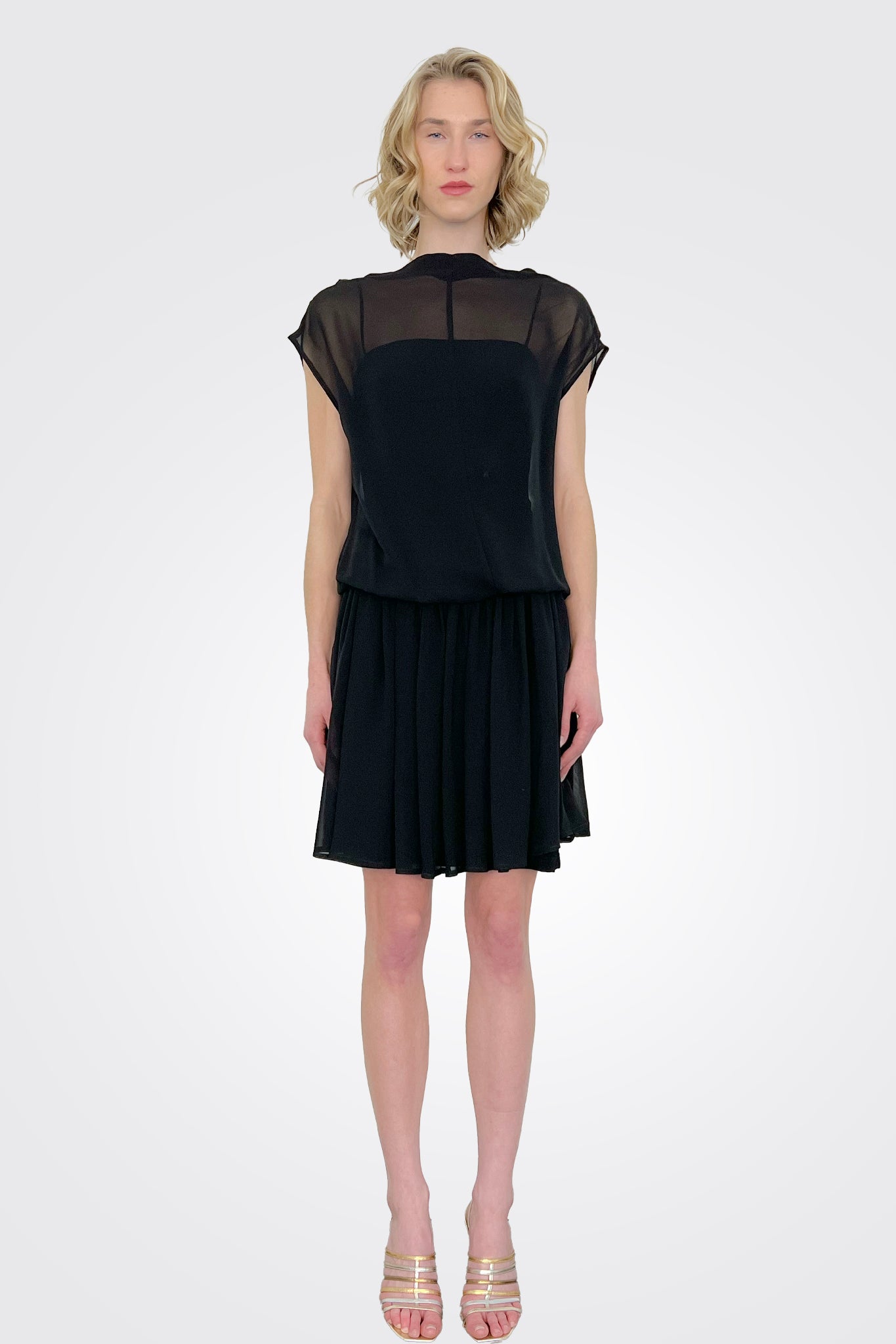 Sheer Top Dress - Black by Anett Rostel | 25 South Boutiques