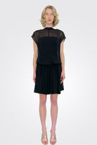 Sheer Top Dress - Black by Anett Rostel | 25 South Boutiques