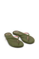 Indie Flip Flops - Army Green / Pink by Soléi Sea — alternate view