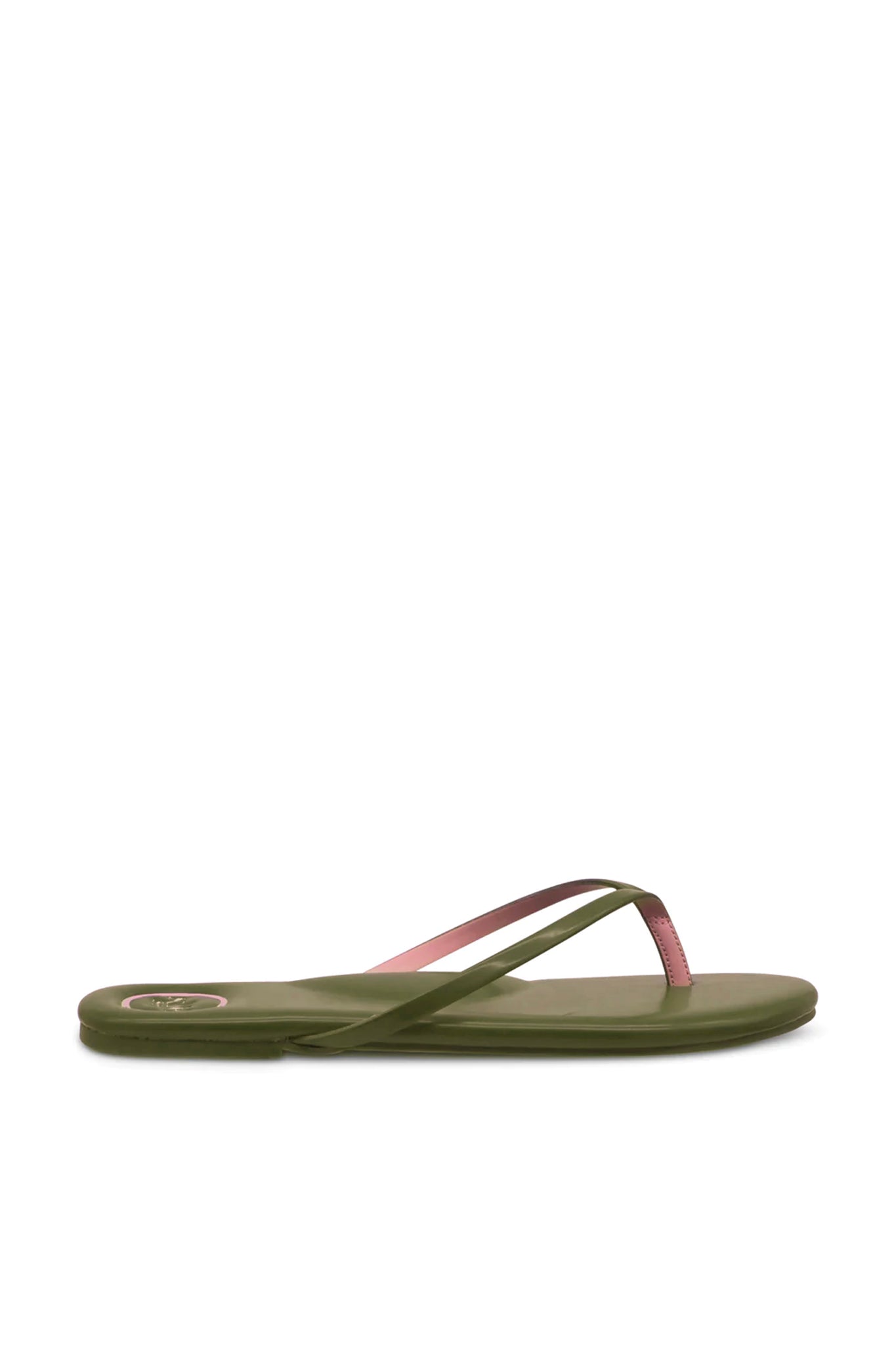 Indie Flip Flops - Army Green / Pink by Soléi Sea | 25 South Boutiques