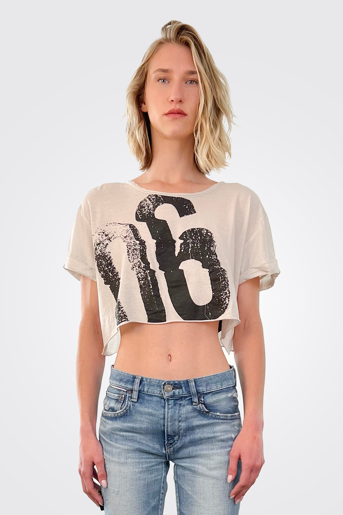 Artii Crop Tee - Tofu by Studio B3 | 25 South Boutiques