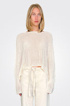Astoria Scoop Neck Sweater - Cream by Paper Temples | 25 South Boutiques