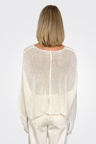 Astoria Scoop Neck Sweater - Cream by Paper Temples — alternate view