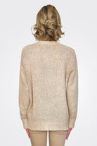 Cotton V Neck Cardigan - Burro by Avant Toi — alternate view