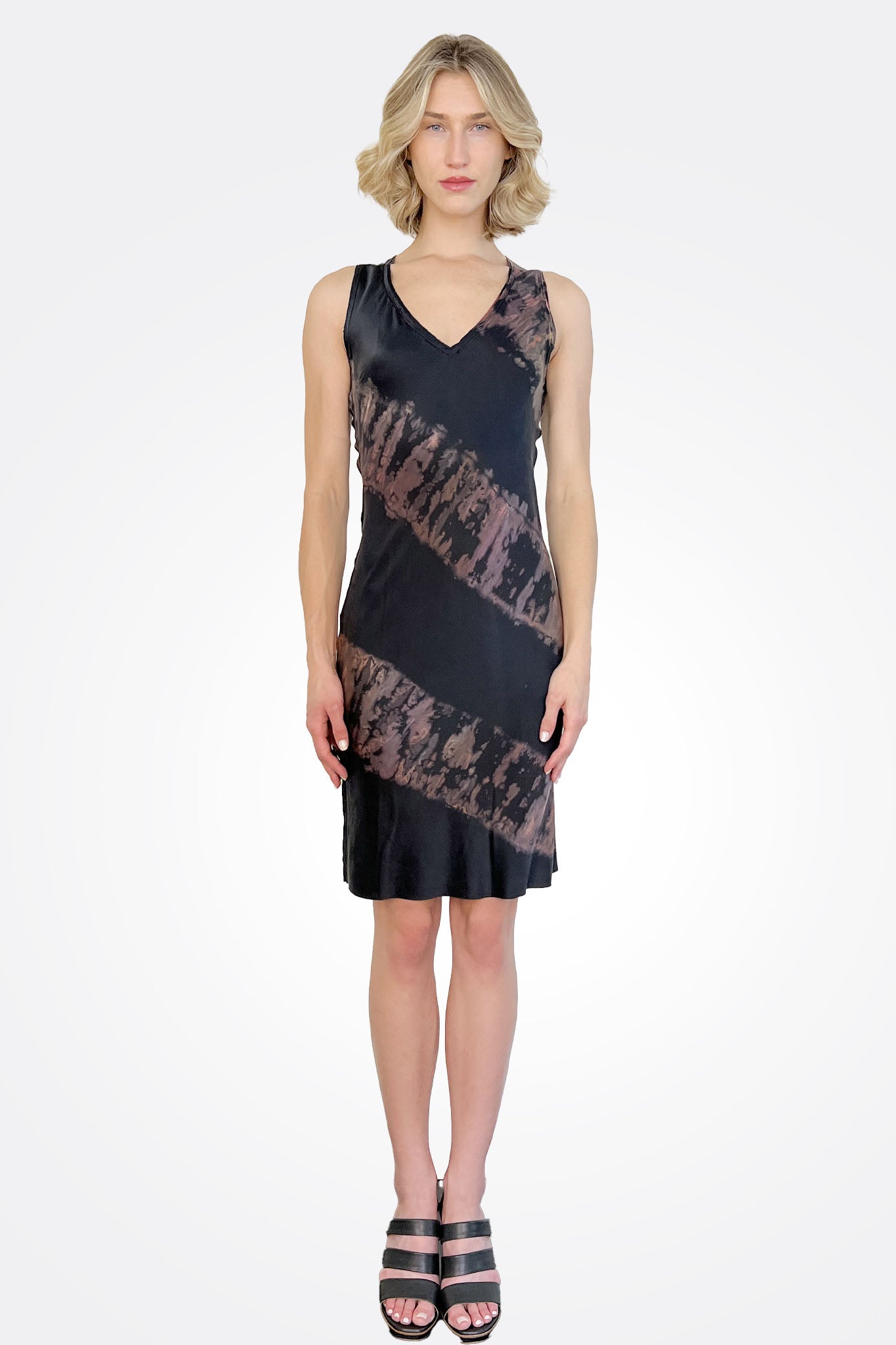 V Neck Short Shift Dress - Autumn Feathers by Michelle Jonas | 25 South Boutiques