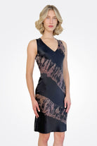 V Neck Short Shift Dress - Autumn Feathers by Michelle Jonas — alternate view