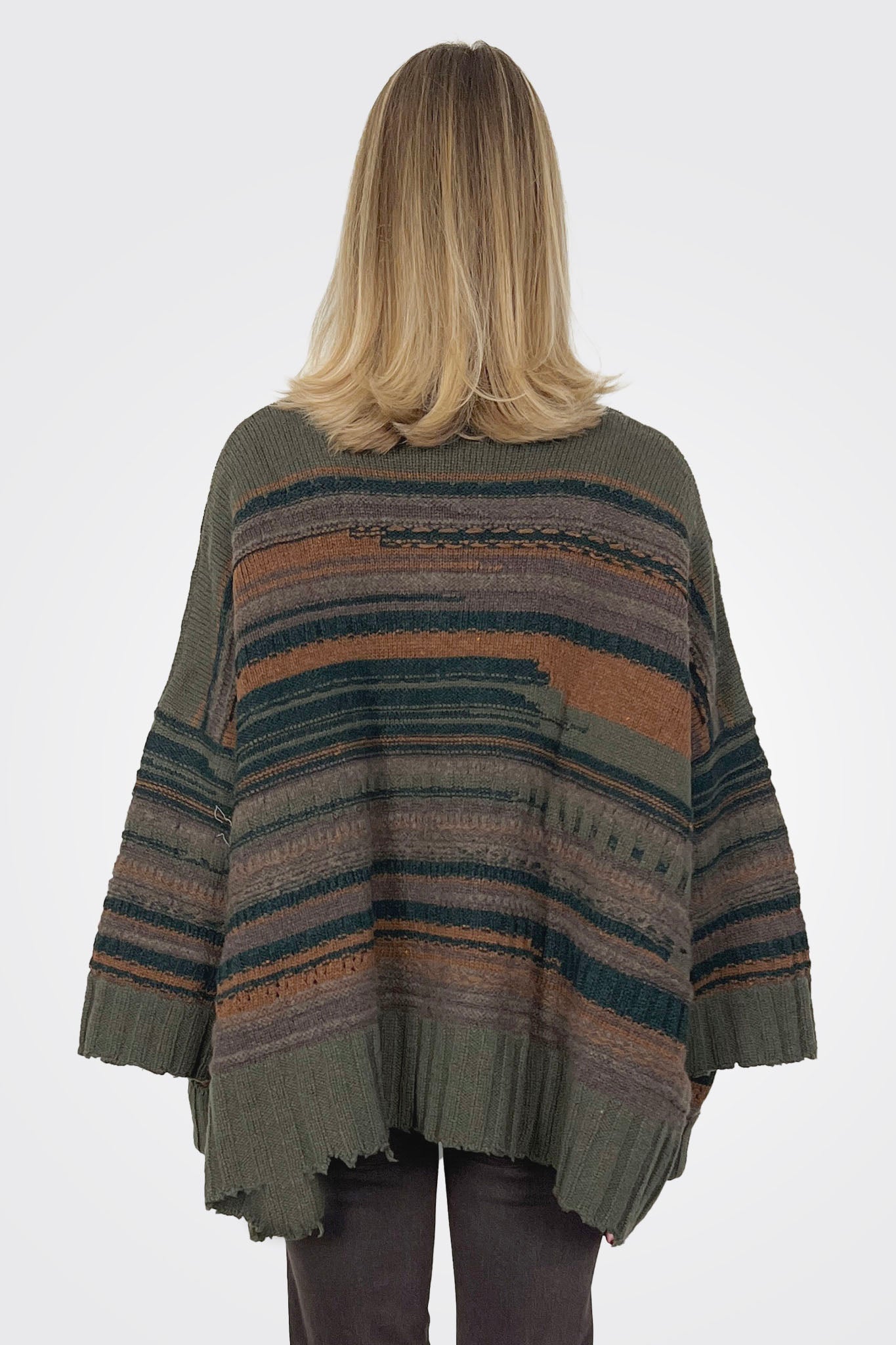 Boxy Maxi Knitted Cardigan - Autumn by Serie Numerica — view 3