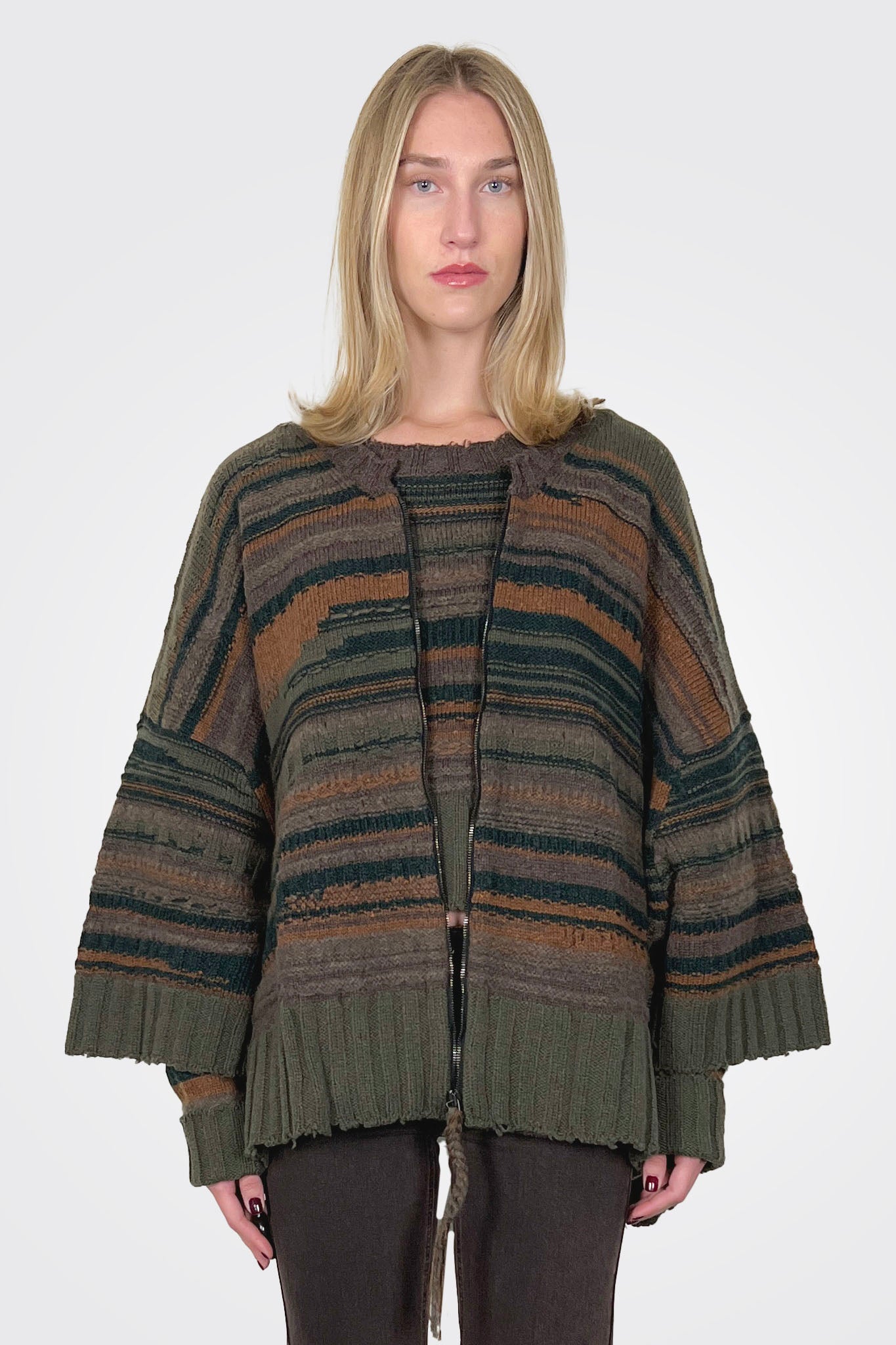 Boxy Maxi Knitted Cardigan - Autumn by Serie Numerica | 25 South Boutiques