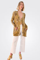 Dye Cardigan - Mustard by Avant Toi — view 5
