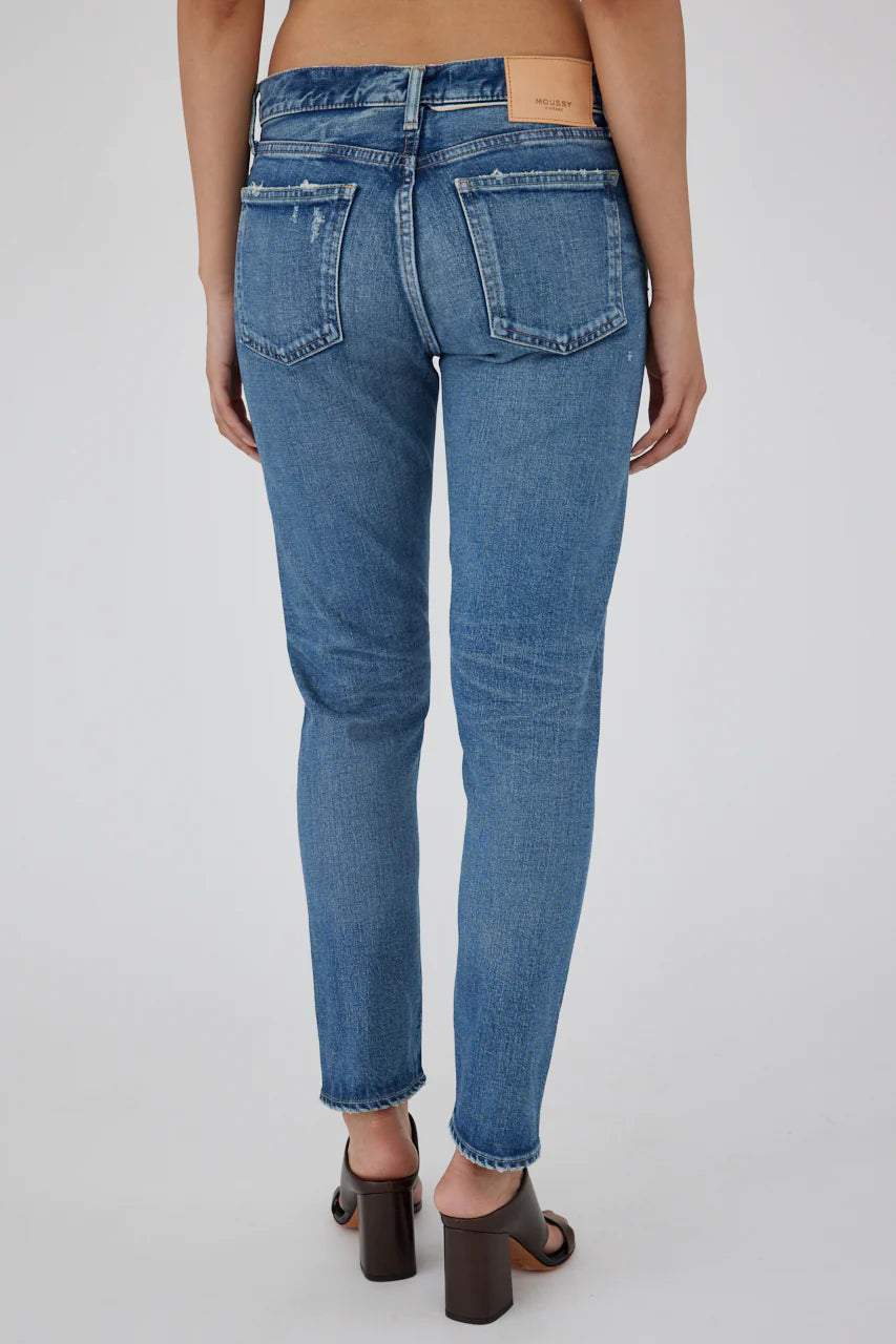 Avenal Mid Rise - Blue by Moussy — view 3