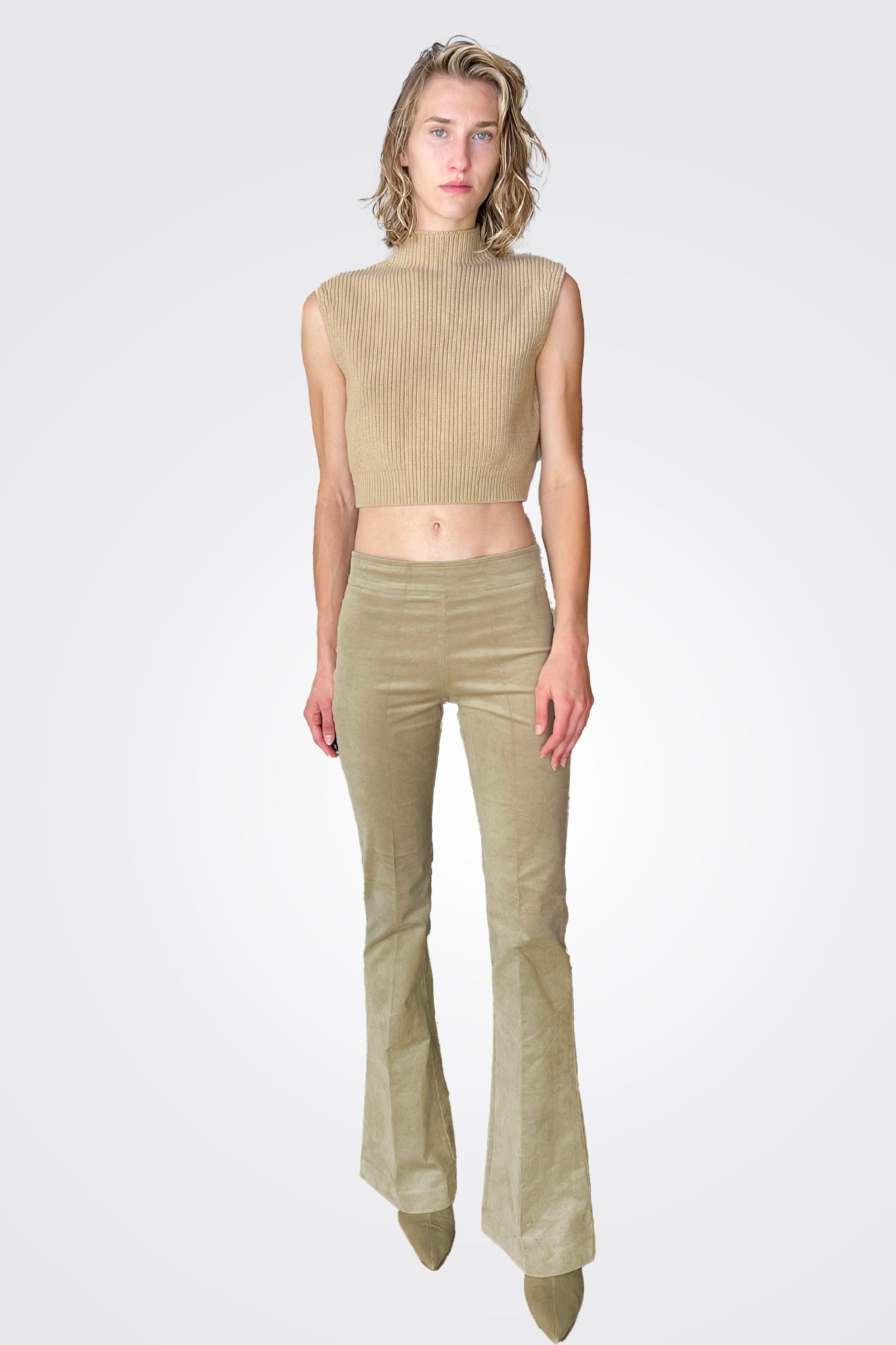 Bellini Fine Corduroy Pant - Khaki by Avenue Montaigne | 25 South Boutiques