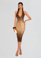 Aviana Embellished Knit Dress - Nude Chestnut by Retrofête | 25 South Boutiques
