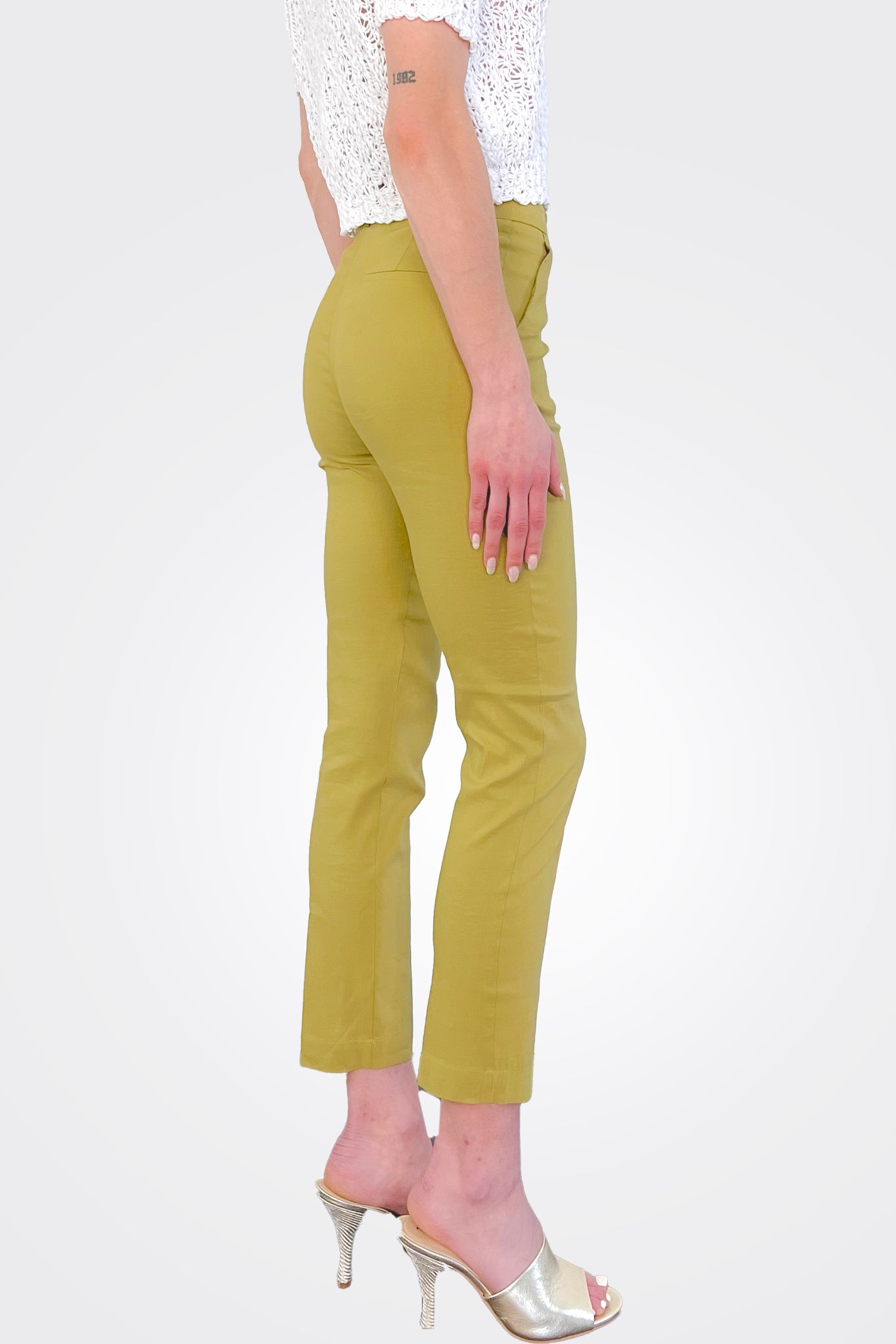 Lyon Cotton Pants - Avocado by Momonì — view 3