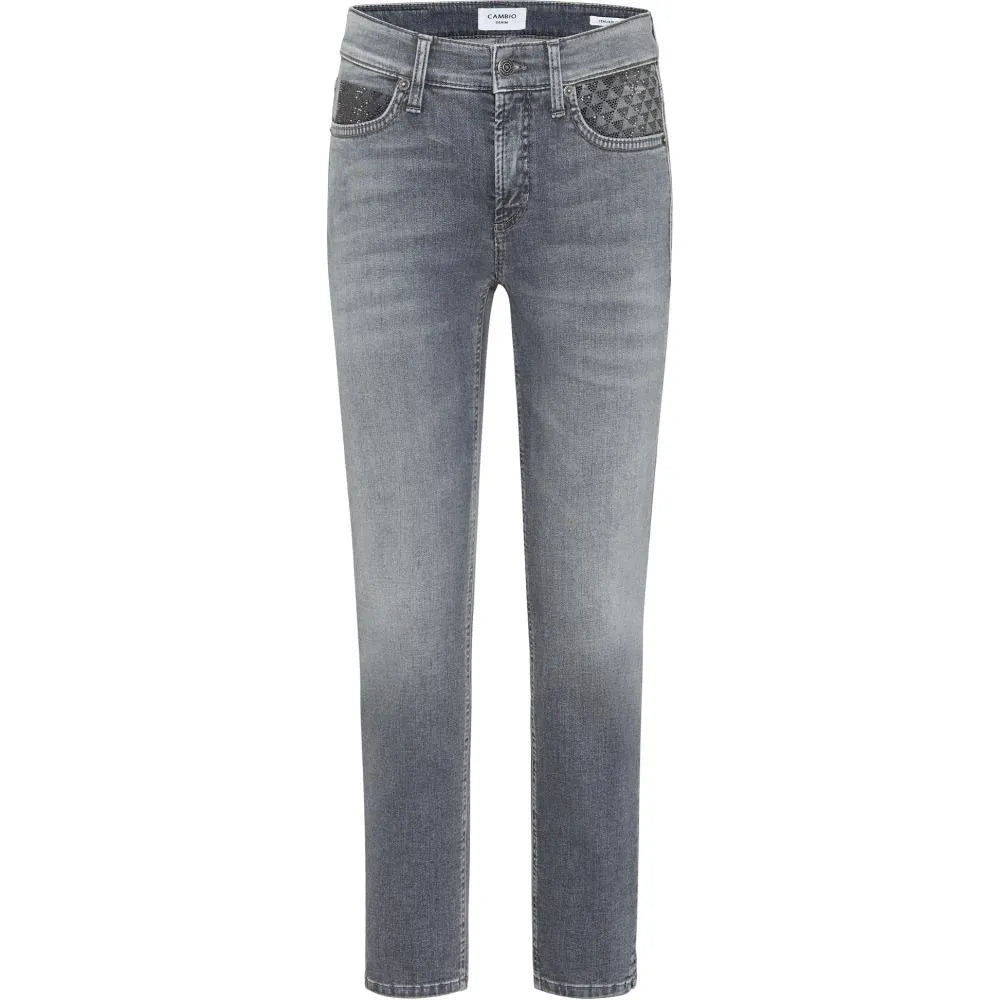 Piper Jeans - Grey by Cambio — view 4