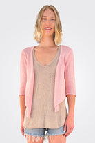 Ballet 3/4 Sleeve Top - Pink by Wooden Ships | 25 South Boutiques