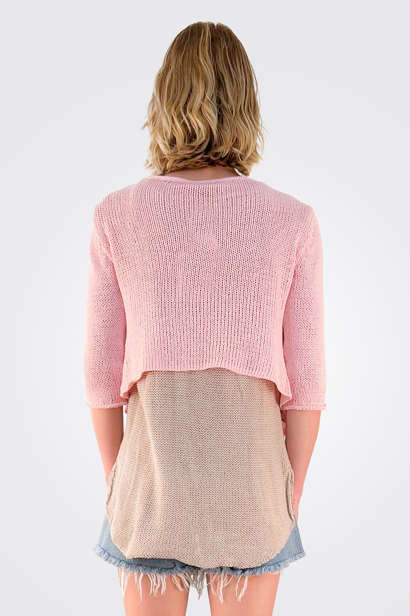 Ballet 3/4 Sleeve Top - Pink by Wooden Ships — alternate view