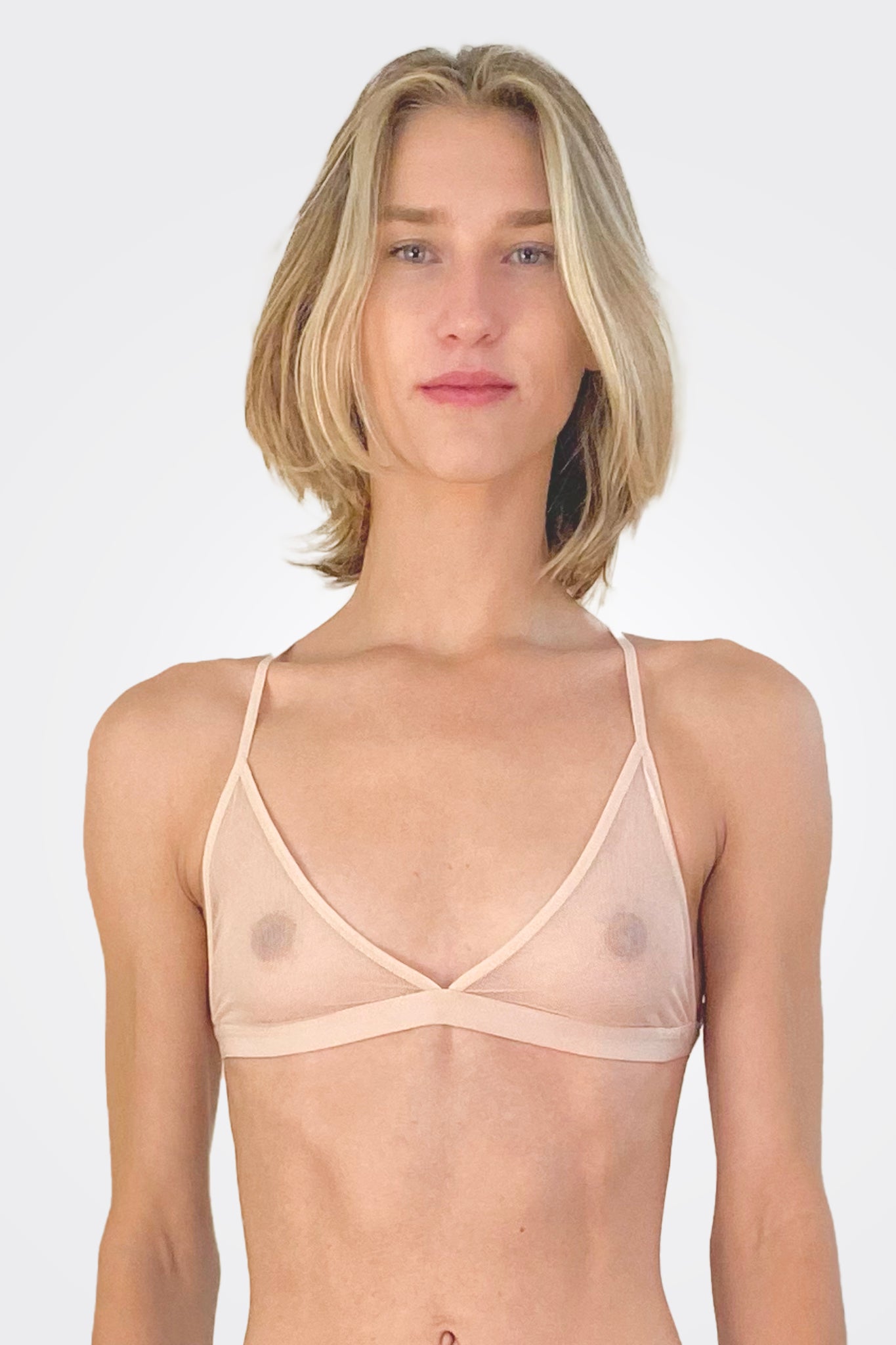 Odelyn Triangle Bra - Balm Pink by Skin | 25 South Boutiques