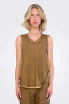 Cut Edge Tank - Bark by Serie Numerica | 25 South Boutiques