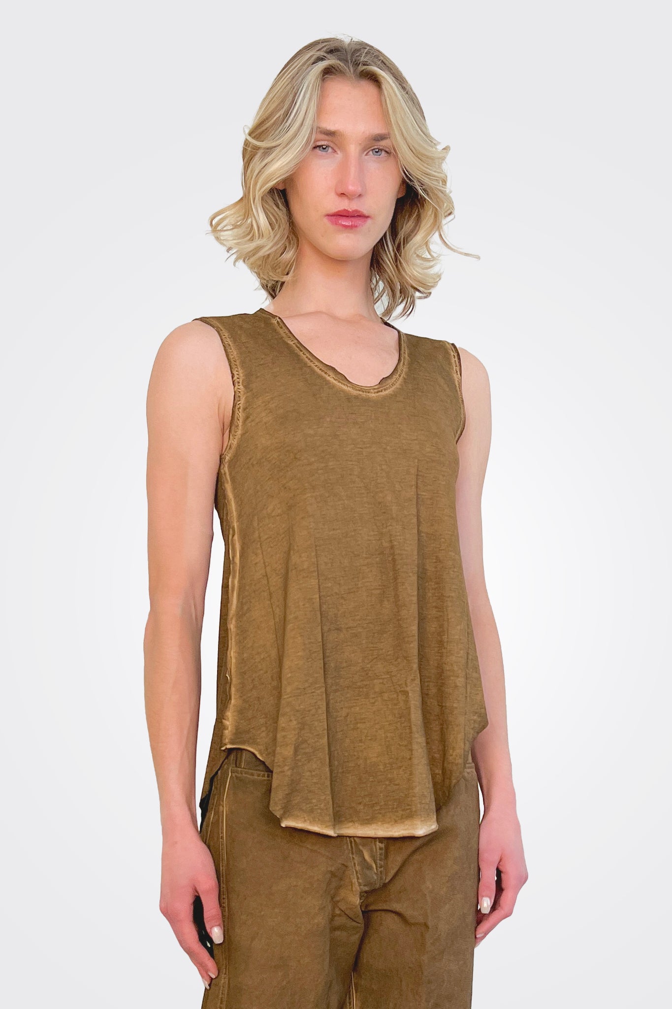 Cut Edge Tank - Bark by Serie Numerica — alternate view