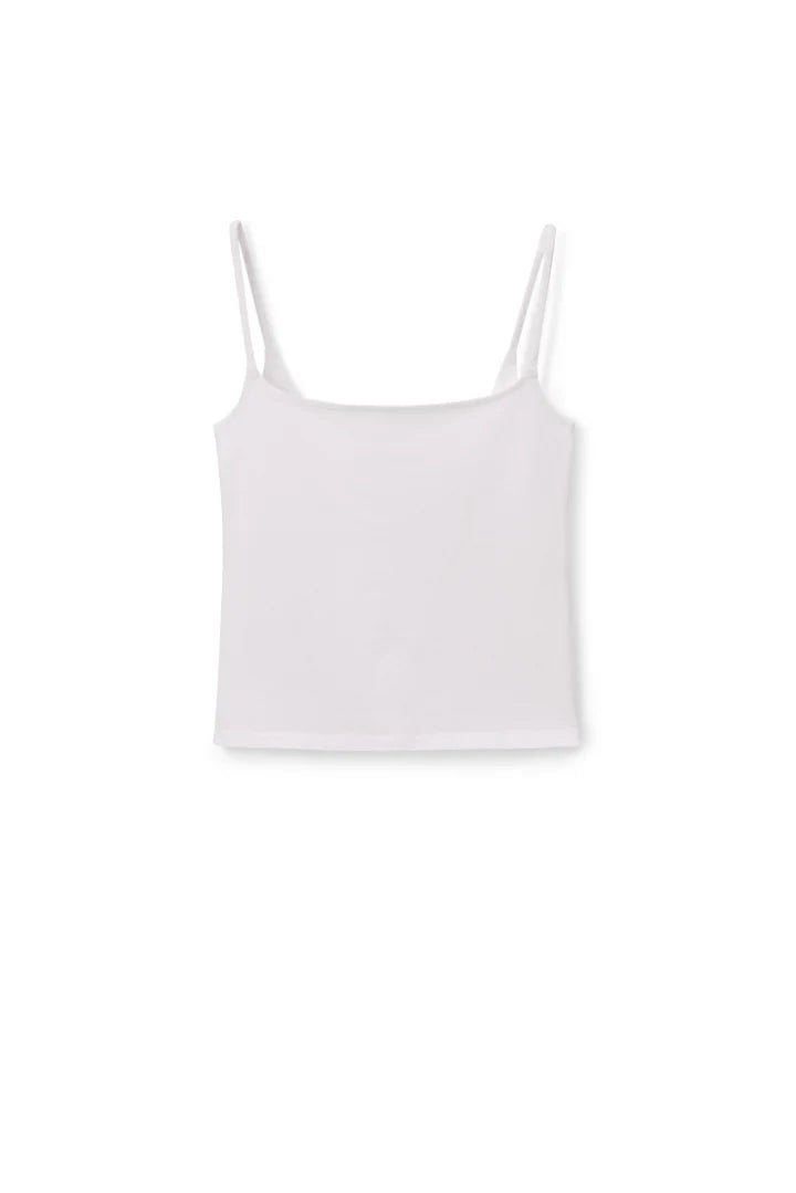Bea 90s Camisole - White by perfectwhitetee — view 5