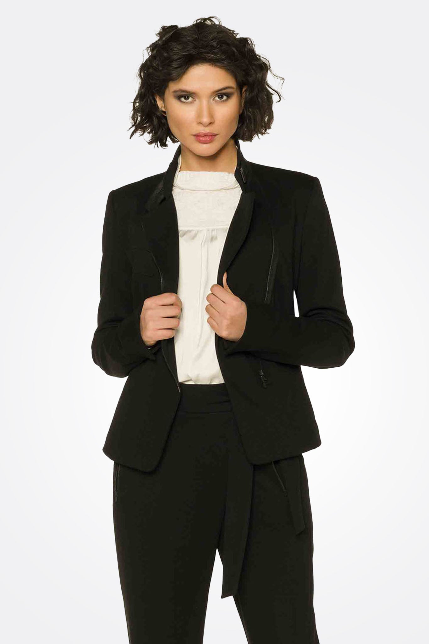 Zip Detail Jacket - Black by Beate Heymann | 25 South Boutiques
