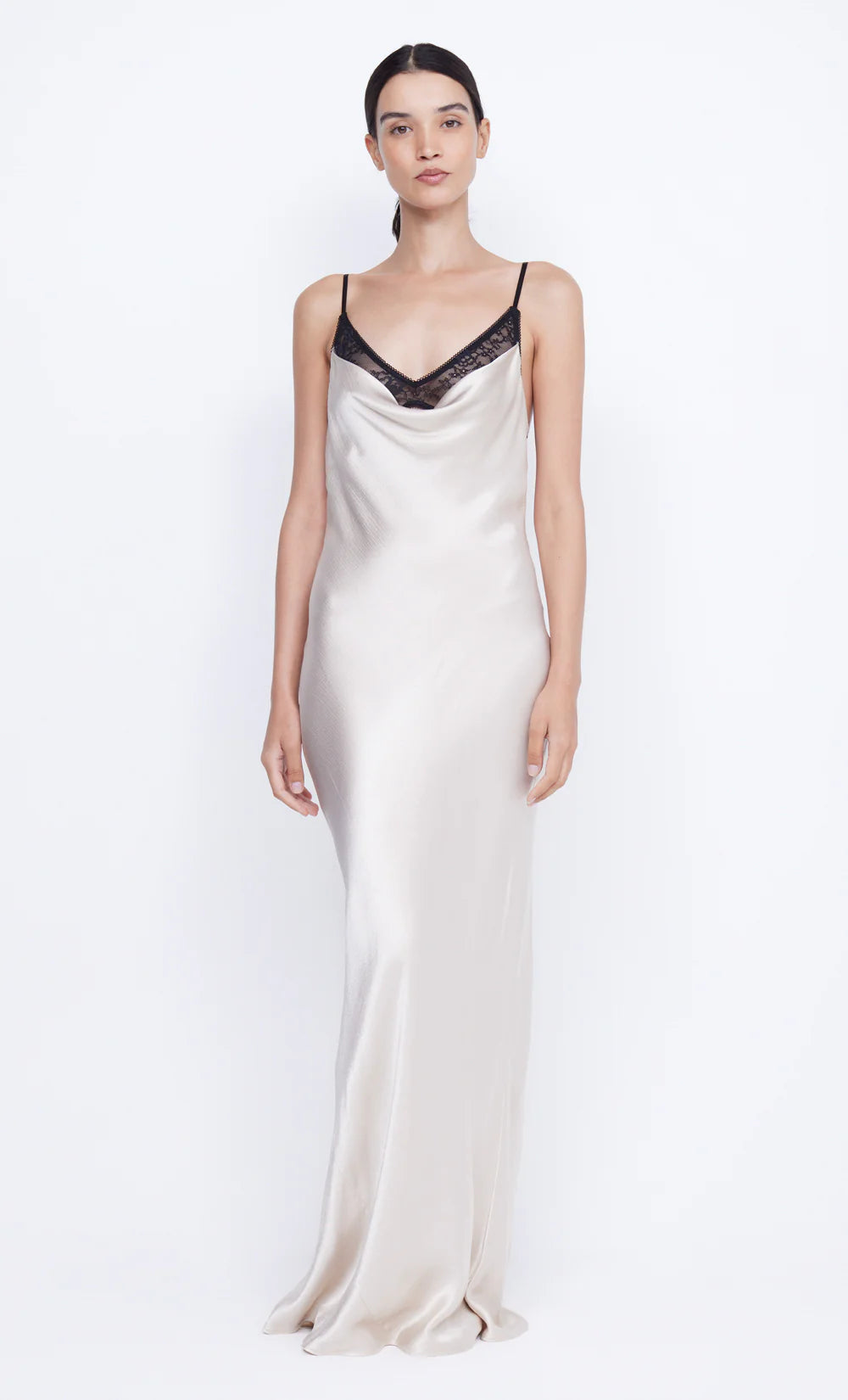 Arabella Backless Dress - Sand Black by Bec & Bridge | 25 South Boutiques