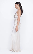 Arabella Backless Dress - Sand Black by Bec & Bridge — view 4