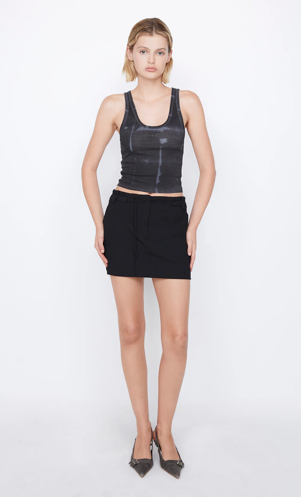 B + B Tank - Black Tie Dye by Bec & Bridge — view 3