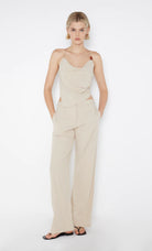 Desiree Halter Top - Sand by Bec & Bridge — view 3
