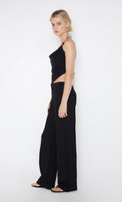 Desiree Halter Top - Black by Bec & Bridge — view 6