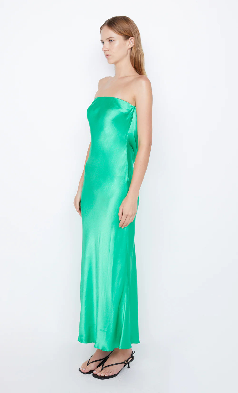 Moon Dance Strapless Dress - Emerald by Bec & Bridge — view 4