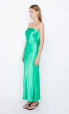 Moon Dance Strapless Dress - Emerald by Bec & Bridge — view 4