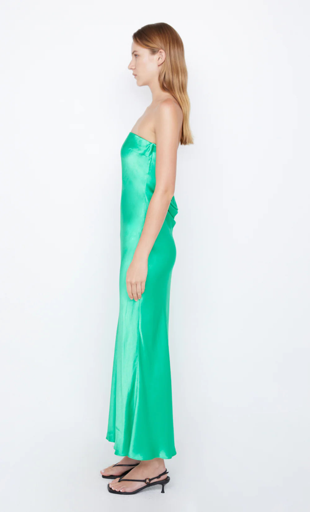 Moon Dance Strapless Dress - Emerald by Bec & Bridge — view 3