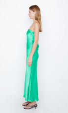 Moon Dance Strapless Dress - Emerald by Bec & Bridge — view 3