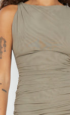 Sania Twist Mini Dress - Taupe by Bec & Bridge — alternate view
