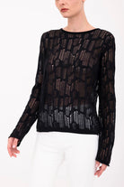 Beni Distressed Cotton Hemp Top - Black by Elaine Kim | 25 South Boutiques