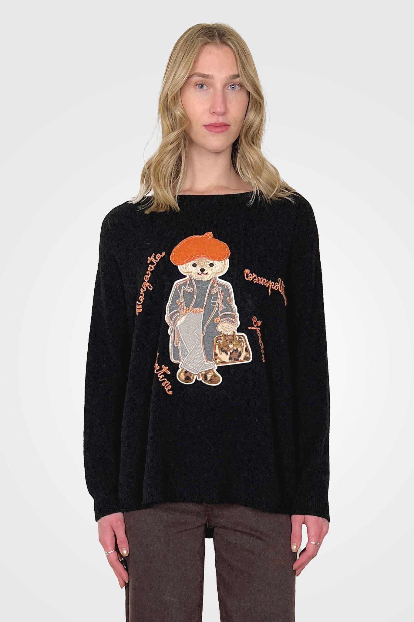 Bear Sweater - Noir by Bye Firenze | 25 South Boutiques