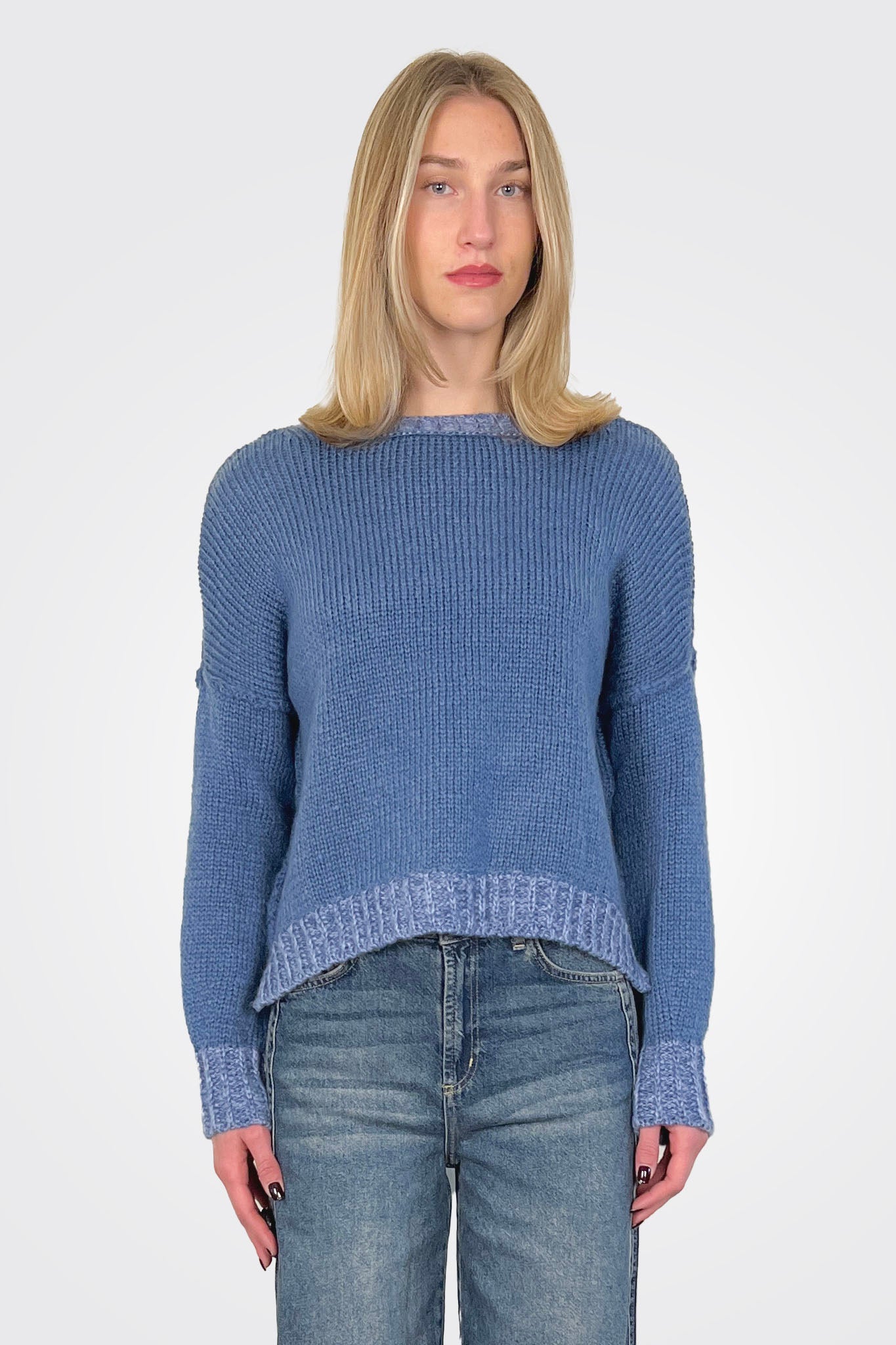 Lara Marl Trivi Chunky Crew - Blue Fire by Wooden Ships | 25 South Boutiques