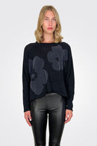 Flower Pullover - Black Grey Flock by Rundholz | 25 South Boutiques