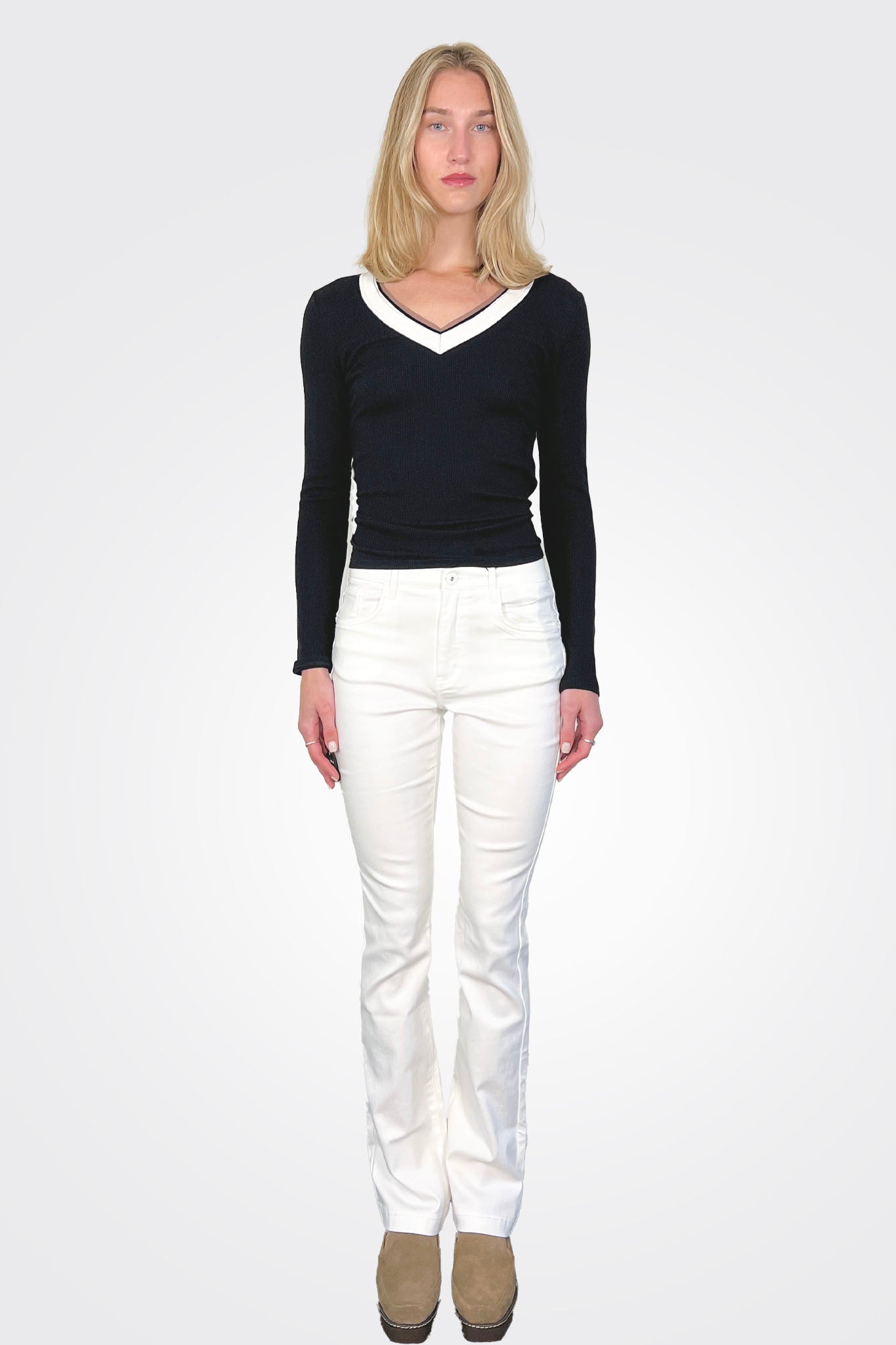 Bootcut Jeans - White by Bianco Jeans | 25 South Boutiques